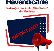Federația Sindicală „Sănătatea” solicită autorităților soluționarea revendicărilor angajaților din sistemul de sănătate