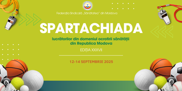 ANUNȚ! Spartachiada XXXVII a lucrătorilor din domeniul sănătății