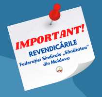 Federația Sindicală „Sănătatea” solicită autorităților soluționarea revendicărilor angajaților din sistemul de sănătate