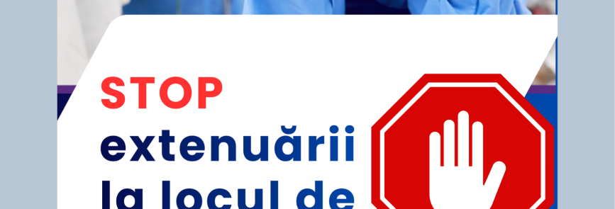 Federația Sindicală „Sănătatea” a lansat Campania „STOP extenuării la locul de muncă!”