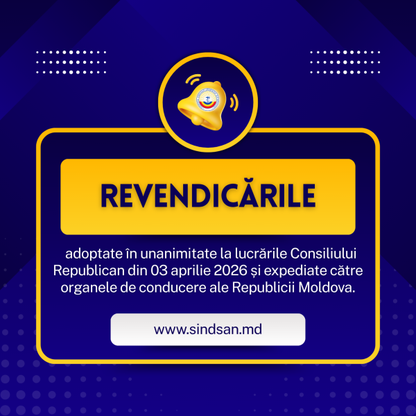Federația Sindicală „Sănătatea” din Moldova solicită autorităților soluționarea revendicărilor angajaților din sistemul de sănătate