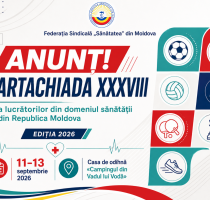 ANUNȚ! Spartachiada XXXVIII a lucrătorilor din domeniul sănătății